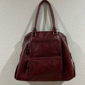 Cole Haan Burgundy Large in size handbag